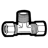 Tube to Male Pipe Drop Tee Adapter