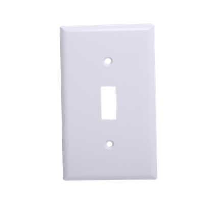 "COVER, WALL, SINGLE TOGGLE, WHITE"