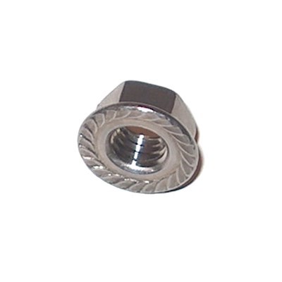 3/8-24 SERRATED HEX FLANGE NUT STAINLESS