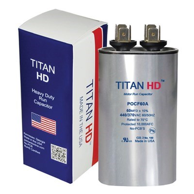 "TITAN HD 25MFD, 440/370V, OVAL"