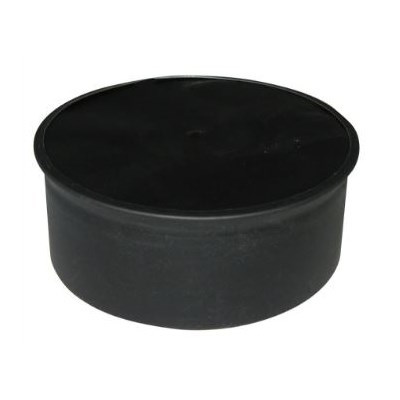 BLACK PIPE CAP 6 IN