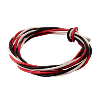 "WIRE, HT, 14GA, BLACK, RED, AND WHITE"