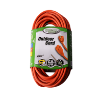 "EXTENSION CORD, OD, ORG, 50 FT"