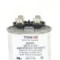 "TITAN HD 7.5MFD, 440/370V, OVAL"