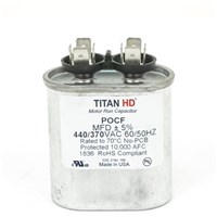 "TITAN HD 7.5MFD, 440/370V, OVAL"